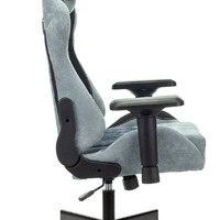 Кресло игровое Бюрократ VIKING-7 KNIGHT B FABRIC синий текстиль/эко.кожа с подг. крест-на мет (150кг