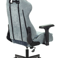 Кресло игровое Бюрократ VIKING-7 KNIGHT B FABRIC синий текстиль/эко.кожа с подг. крест-на мет (150кг