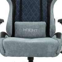 Кресло игровое Бюрократ VIKING-7 KNIGHT B FABRIC синий текстиль/эко.кожа с подг. крест-на мет (150кг