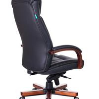 Кресло руководителя Бюрократ T-9922 WALNUT светло-коричневый Leather Eicher кожа крестовина металл