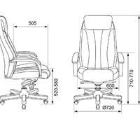 Кресло руководителя Бюрократ T-9922 WALNUT светло-коричневый Leather Eicher кожа крестовина металл